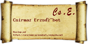 Csirmaz Erzsébet névjegykártya